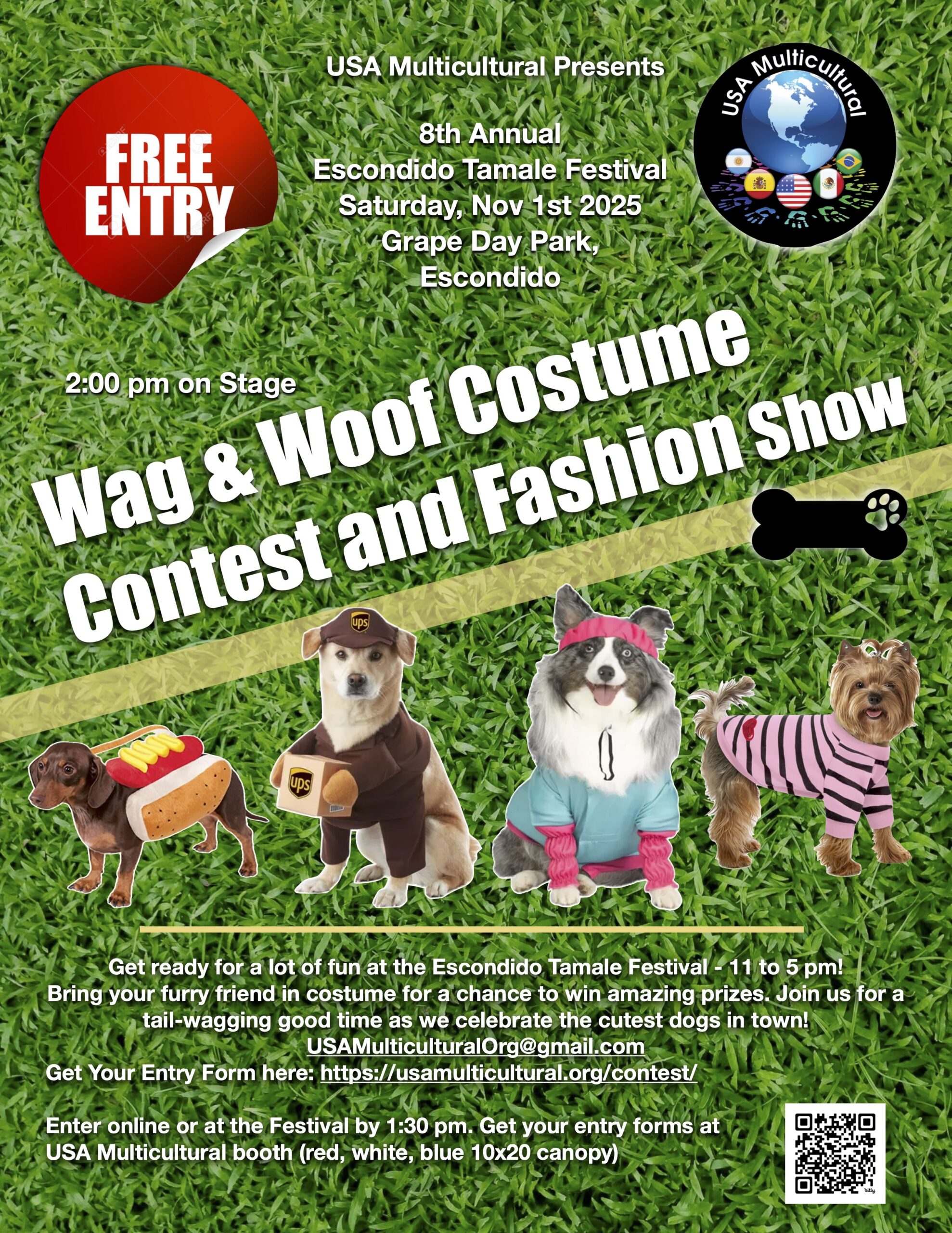 Wag & Woof costume contest poster